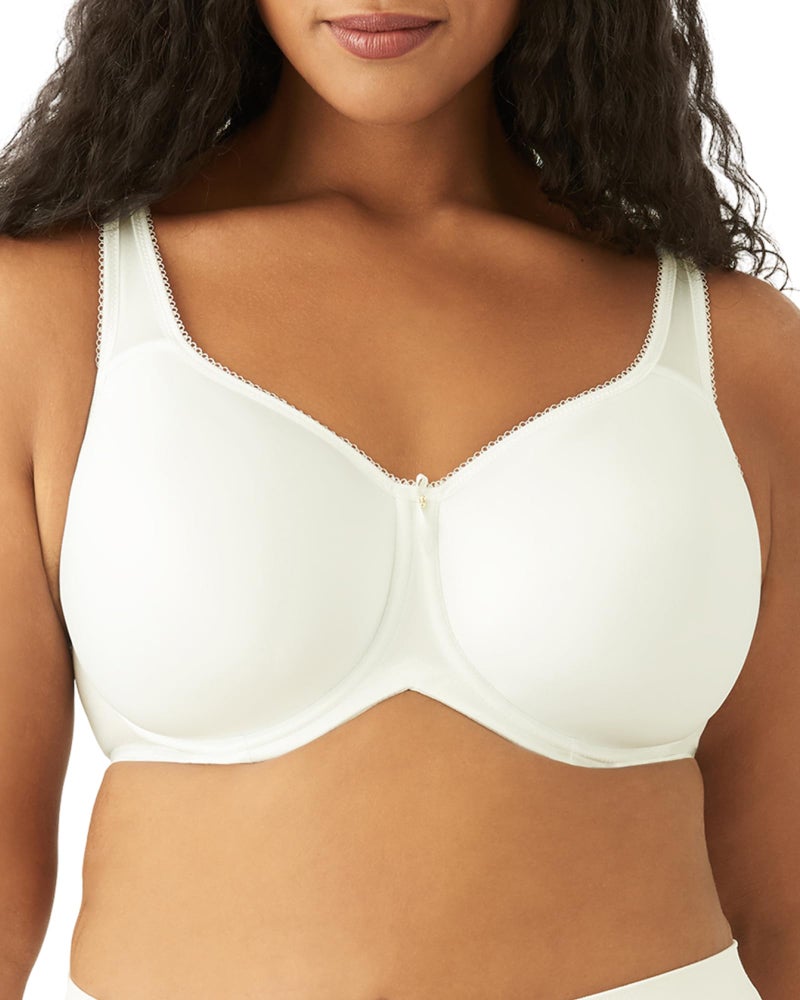 Wacoal Women's Basic Beauty Lightly Padded Underwire Full Coverage T-Shirt Bra, 853192, Ivory 40DD - Image 2